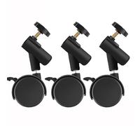 3pcs Light Stand Casters Wheel With Brake Stable & Lightweight Wheel For Photographers And Lighting Enthusiasts