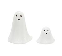 3Pcs Light Up Ghosts For Indoor Halloween Decorations Battery Powered White With LED Mini Halloween Figurines Ghost For Spooky up barn sparkling sparkling Ceramic Tray decorations for Home fig