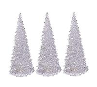 3Pcs Lighted Christmas Tree Colorful LED Night Light Table Top Christmas Trees Light Up Glitter Tabletop Figurine for Xmas Party Holiday Decor|Night