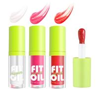 3PCS lip oil Lip Oil Set - Long Lasting Lip Oil Light Lip gloss Set - Glitter Liquid Lip Gloss - Moisturizing Tinted Lip Gloss Lip Plumper Lip Balm - High-Shine【B 3PCS】
