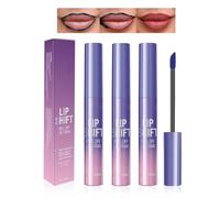 3Pcs Lip Stain Peel Off Set,Peel Off Lip Liner Tattoo,Nude Red Pink Matte Finsh Long Lasting Waterproof Transferproof Lip Stains for Women Girls (Peel Off Lip Liner, 3Pcs)