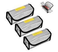 3pcs Lipo Battery Safe Bag - Fireproof Explosion Proof High Temperature Resistance Charging Protection Bag Fireproof Storage Bag Guard Safe Pouch for Home Workshop