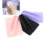 3PCS Lipstick Holder for Cell Phone, Portable Lip Gloss Sleeve with Adhesive Backing, Compatible with Most Phones, Silicone Lip Holder for Travel & Daily Use