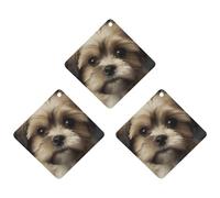 3PCS Little Dog Car Air Freshener Hanging Scented Cards Cute lavender Car Fresheners Long Lasting New Cars Scents for Women Men Natural Air Freshener with Lanyard Automotive Freshies