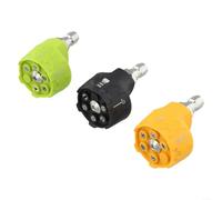 3PCS Liuhe High Pressure Cleaning Machine Nozzle 6 Spray Patterns for Effective Dirt Removal