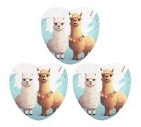 3PCS Llama Alpaca Car Air Freshener Hanging Scented Cards Cute White Car Fresheners Long Lasting New Cars Scents for Women Men Natural Air Freshener with Lanyard Automotive Freshies