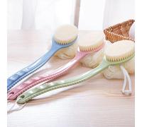 3Pcs Long Handle Bath Brush, Exfoliating Loofah for Shower Scrubbing, Back Scrubber with Soft Bristles and Sponge, for Elderly Men Women Self-Care