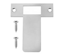 3Pcs Long Lipped Striking Plate with Screws, Stainless Steel Door Latches for Internal Door, Door Frame Door Jamb Reinforcement, Strike Plate Latch for Mortice Lock Tubular Latch, 84x97mm