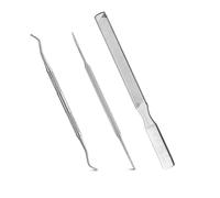 3PCS Long Steel Nail File for Onychomycosis, Ingrown Nail,Thick and Fungal Nails - The Ultimate Manicure & Pedicure Tool for Men and Women’s Nail Care