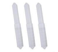 3PCS Loo Roll Holder Spring Mechanism Spindle Insert Plastic Wall Mount Replacement Fits Standard Rolls 10.6-16cm Adjustable Size UK Home(White 3PCS)