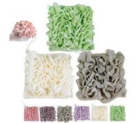 3pcs Loofah Cloth for Bar Soap, Wash Cloth Loofah Combo, Washcloth for Bar Soap,2 in 1 Loofahs Pouch Washcloth for Cleansing and Smooth Skin (Style 2,One Size)