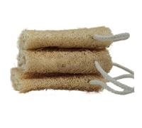 3Pcs Loofah Sponge, Natural Hangable Loofah Pack with Rope, Non-Stick & Water Absorbent Cleaning Supplies for Home