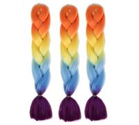 3Pcs/Lot Jumbo Braid Crochet Braids Hair Extension Ombre Jumbo Braiding Hair Synthetic Fiber Hair For Braiding(CBZ-29-D4)