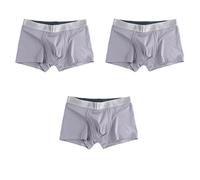 3Pcs/Lot Men's Underwear Cotton Boxers Man Breathable Panties Solid Shorts Underpants