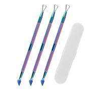 3pcs Lottery Ticket Scratcher Tool, Metal Scratch Off Tool Easy to Hold Lottery Scratcher Scraping Tool with Storage Box for Flawless Reveals Tickets Stickers Labels (Multi-Color)