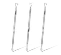 3pcs Lottery Ticket Scratcher Tool, Metal Scratch Off Tool Lotto Scratcher Card Tool Steel Label Scraper Back Scratcher for Flawless Reveals Tickets Lucky Stickers Labels, with Storage Box (Silver)