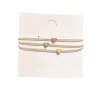 3PCS Love Heart Hair Bands For Girls Elastic Hair Rope Hair Ties Rubber Bands Ponytail Holder Girl Hair Accessories
