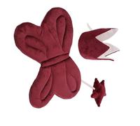 3Pcs Lovely Girls Outfit Accessories Set Crowned Headwear and Star Magical Wand for Kids' Photoshoots and Holiday Event Stage Performances Costume