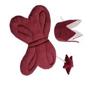 3Pcs Lovely Girls Outfit Accessories Set Crowned Headwear and Star Magical Wand for Kids' Photoshoots and Holiday Event Fantasy Dress Up Set