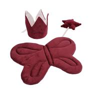 3Pcs Lovely Girls Outfit Accessories Set Crowned Headwear and Star Magical Wand for Kids' Photoshoots and Holiday Event