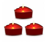 3PCS Low Temperature Candle with Heart Shape, Red Erotic Wax Play Candle 50-52℃ Safe Skin Temperature, Romantic Massage Candle for Date Night Couples Sensual Massage Erotic Games Romantic Gift