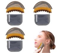 3PCS Lymphatic Contour Face Brush, Dry Brushing Face Brush, Lymphatic Drainage Massager for Face, Chin & Jawline Sculpting, Portable Facial Tool, Fit The Skin,Reduce Puffiness for Daily Us, with Box