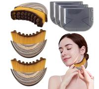 3PCS Lymphatic Drainage Brush for Face, Lymphatic Contour Face Brush, Lymphatic Drainage Massager, Chin & Jawline Sculpting, Ergonomically Designed, Relieve Fatigue, Fit The Skin for Daily