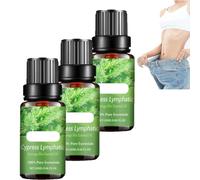 3PCS Lymphatic Drainage Oil,Belly Drainage Ginger Oil,Ginger Massage Oil,Essential Relax Massage Liquid, Firming Skin Accelerates Fat Burning (3pcs)