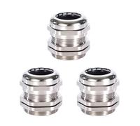 3Pcs M8 Cable Gland, Metal Cable Glands Joints, Waterproof Adjustable Cable Connector for 2-5mm Dia Cable Range