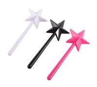 3PCS Magical Salt Peppers Shakers, Star Shaped Fairy Wand Salt Shakers Refillable Seasonings Dispenser for Halloween Christmas Kitchen Accessories