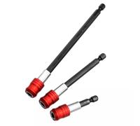 3pcs Magnetic Drill Bit Extension Set 60mm 100mm 150mm Quick Release 1/4” Hex Shank