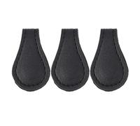 3PCS Magnetic Leather Vintage Bookmarks, Book Clips with Strong Dual - Sided Magnets, Page Markers for Readers and Writers, Black Leather Bookmark Set for Books Journals