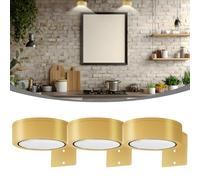3pcs Magnetic Painting Light | Dimmable Indoor Picture Wall Painting Lamp | LED Rechargeable Wireless Art Picture Frame Lights for Wall with Remote, Battery Operated, for Picture Frame Paintings