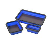 3Pcs Magnetic Parts Tray Collapsible Heavy Duty Magnet Tool Storage Holder Dish