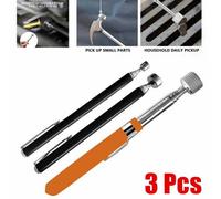 3Pcs Magnetic Pen Pick Up Long Reach Telescopic Tool Magnet 2/5/10 Lbs Extending