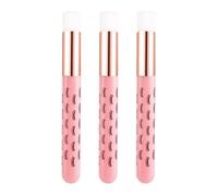 3pcs Make Up Brushes, Washing Machines, Eyelash Pattern, Efficient Cleaning Tool, Quick Drying Nylon Hair Applicators, Gentle Nylon Bristles, Brush Cleaner