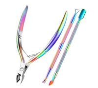3PCS Manicure Tools Set Stainless Steel Nail File to Remove Manicure Tools Set Pliers,Multi