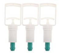 3pcs Manual Cupping Hand Pump Tool with Adjustable Suction Control | Plastic Body, Pull Rod Handle, Portable Size, White Finish, for Home Massage