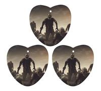 3PCS Many Zombie Car Air Freshener Hanging Scented Cards Cute Gray Car Fresheners Long Lasting New Cars Scents for Women Men Natural Air Freshener with Lanyard Automotive Freshies