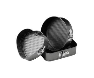 3pcs Mari Non Stick Springform Cake Tins For Oven Baking Cooking Kitchen Home