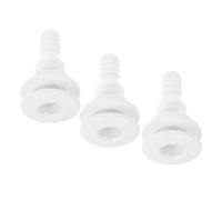 3pcs Marine Drain Plug Replacement for Yacht and Boat Hull White Abs