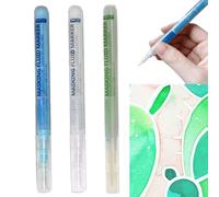 3pcs Masking Fluid Pen,0.7mm for Watercolour Painting,for Precise and Edge-Sharp Lines in the Middle of Flowing Watercolour Paint,Liquid Masking Fluid,Drawing Pens,White/Blue/Green Masking Fluid