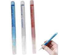 3pcs Masking Fluid Pen,0.7mm Precision Covering Liquid Pen,for Precise and Edge-Sharp Lines in the Middle of Flowing,Precision Covering Liquid P/en,Fluid Marker P/en for Watercolor#Blue,Red and White
