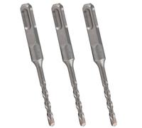 3Pcs Masonry Drill Bits Set with SDS Plus Shank, 6 mm x 110 mm Cross Tip Carbide Drill Bit Suitable for Masonry, Brick, Concrete, Stone and Similar Materials
