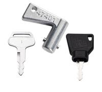 3pcs Master Plant Keys Set for JCB Equipment Ignition Switch, Door Lock, Adblue Cap, Battery Isolator Disconnect, also fit Case Link-Belt Bobcat Caterpillar New Holland Volvo Machinery