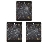 3PCS Mathematics And Physics Car Air Freshener Hanging Scented Cards Cute Black Car Fresheners Long Lasting New Cars Scents for Women Men Natural Air Freshener with Lanyard Automotive Fre