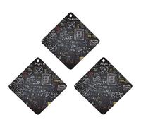 3PCS Mathematics And Physics Car Air Freshener Hanging Scented Cards Cute Gray Car Fresheners Long Lasting New Cars Scents for Women Men Natural Air Freshener with Lanyard Automotive Fres