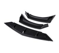 3Pcs Matte Black Car Front Bumper Splitter Lip Diffuser Body Kit Spoiler Guard Protection