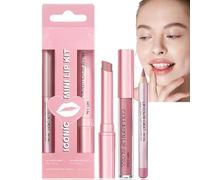 3pcs Matte Liquid Lipstick Lip Balm,Lip Liner Set Lip Makeup Kits,Liner Set All in One Lip Kit,Waterproof Non Stick Cup,Lasting Not Easy Fade,Women Daily Makeup,Hydrating Tinted,Nourishing Lip