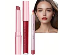 3PCS Matte Liquid Lipstick Set,Nu/de Pink Lip Gloss,Hydrating Lip Oil Set,Tinted Lip Balm,Long Lasting Moisturizing,Dry Lips Treatment,Non-Sticky,Lightweight Texture,Easy to Use,Wide Application